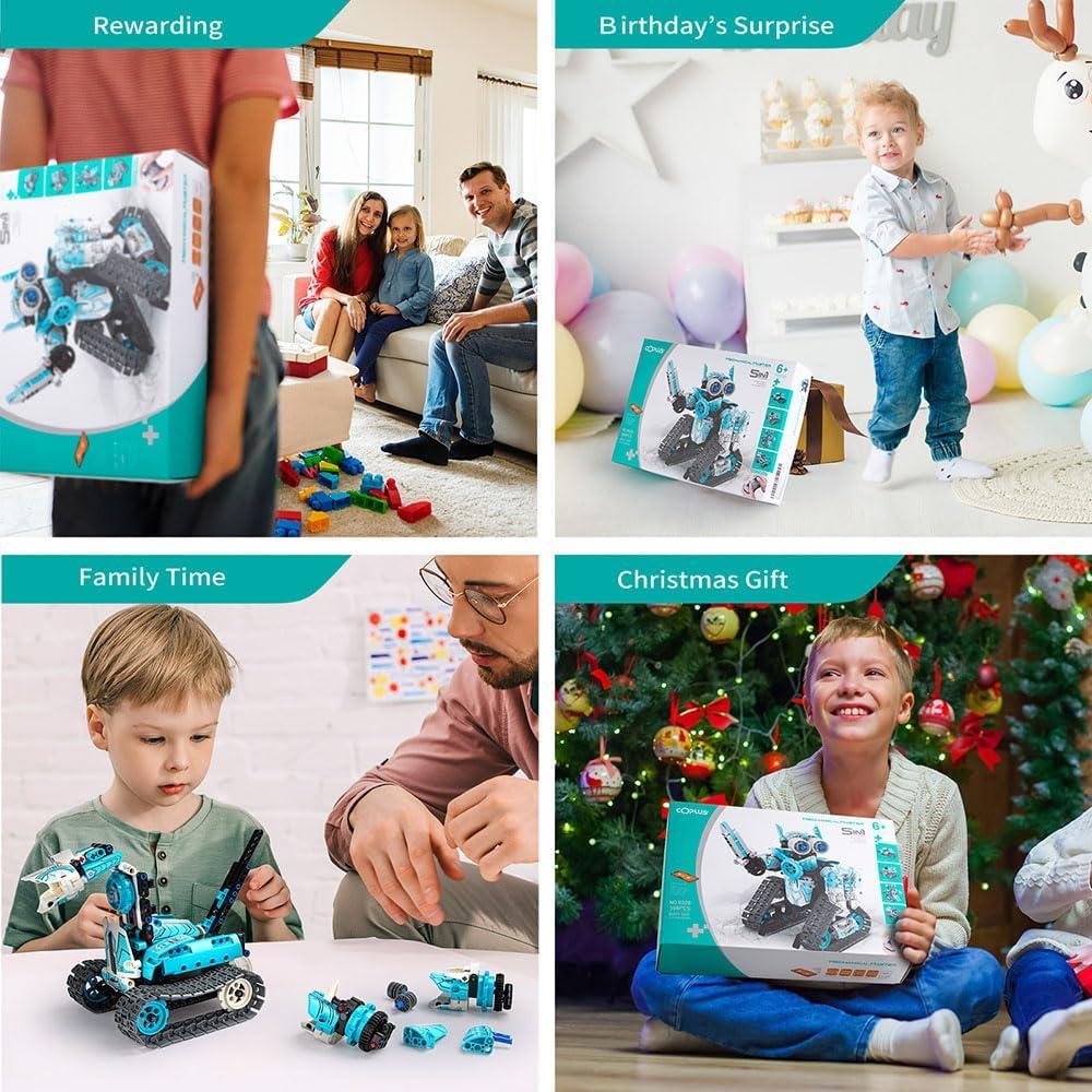 Kit de Construcción Robot RC STEM 5 en 1 Opmind 398PCS