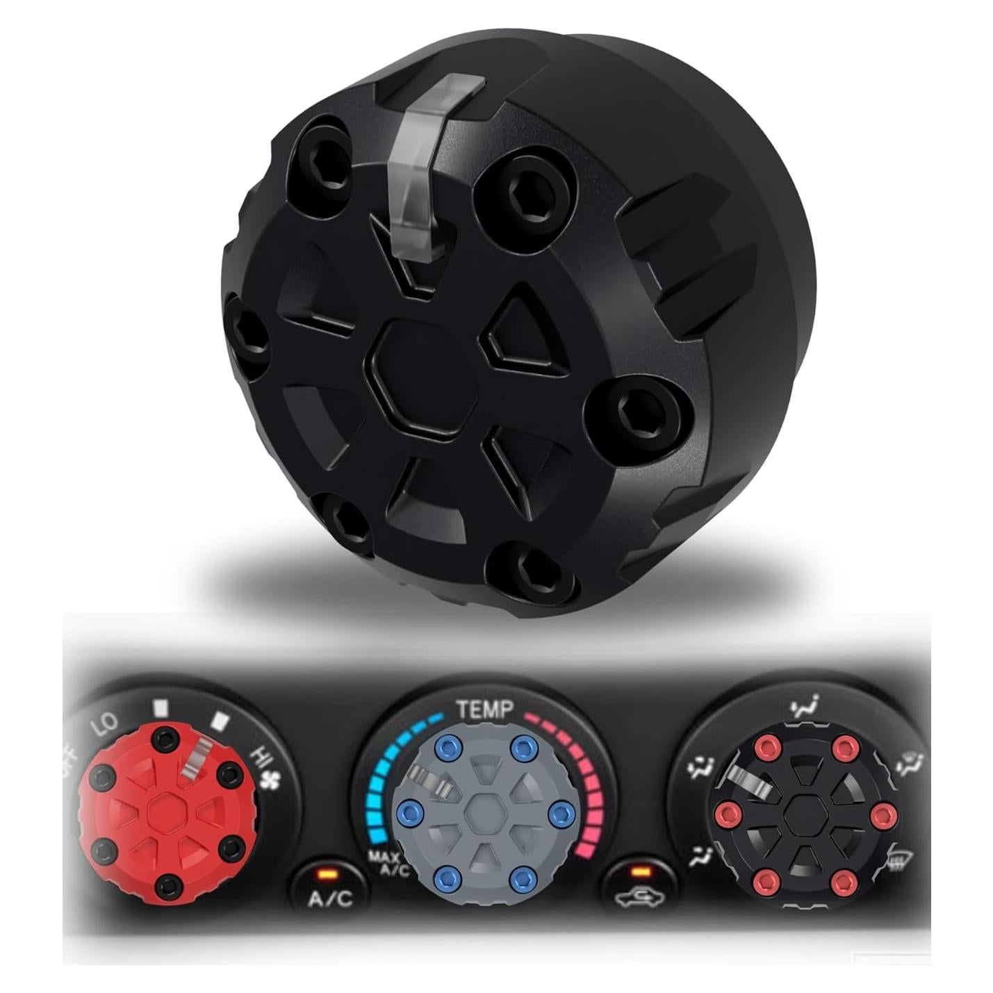 Perilla de Control de AC Toyota Tacoma 2005-2015 - Polímero Negro