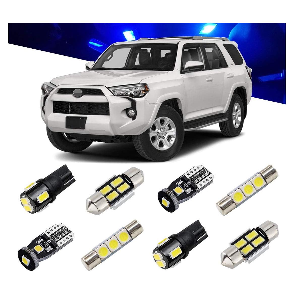 Kit de Luz Interior LED Azul BRISHINE para Toyota 4Runner 2010-2021