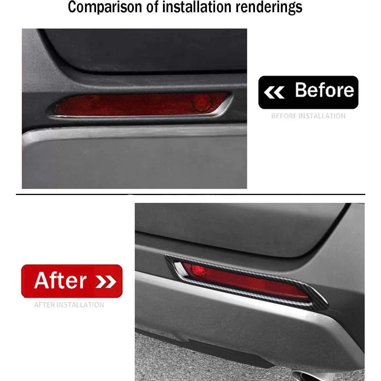 Cubierta de luces de niebla Toyota RAV4 2019-2024 KELEIMAI ABS