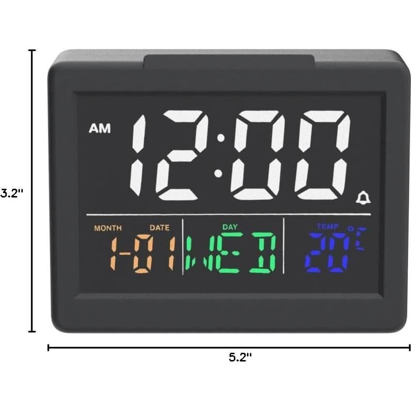 Reloj Despertador Digital JALL V1021 Pantalla LED 13.97cm