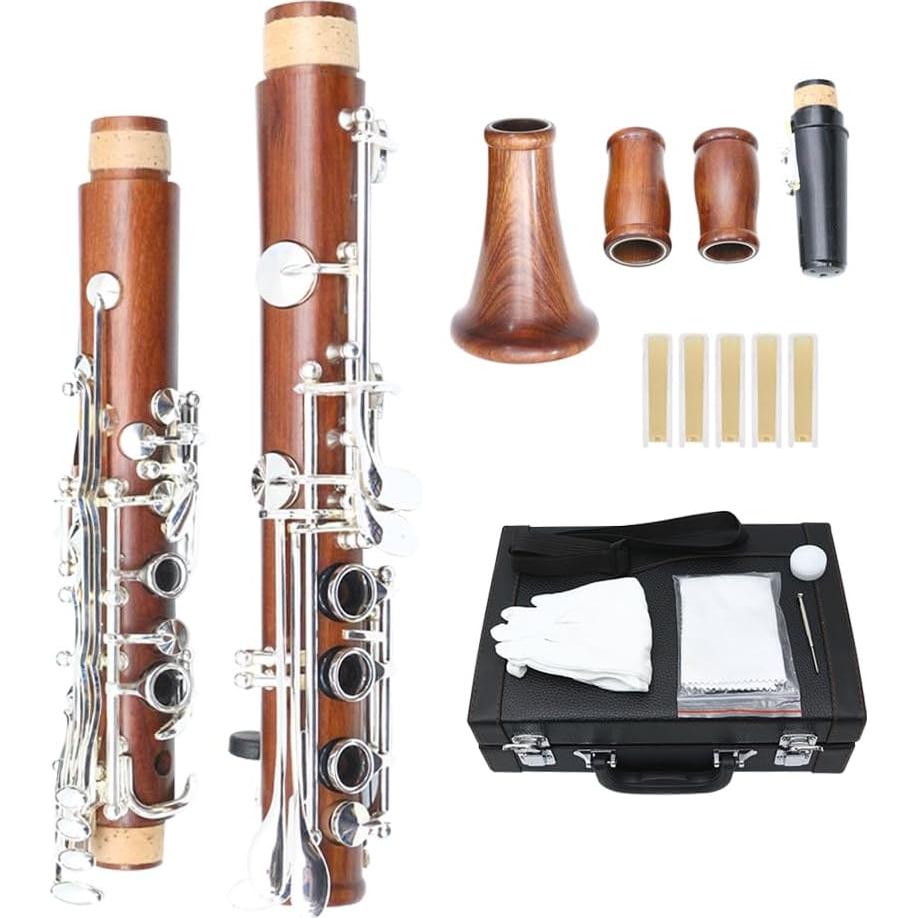 Clarinete Yinfente en Si bemol de Palo de Rosa 17 Llaves
