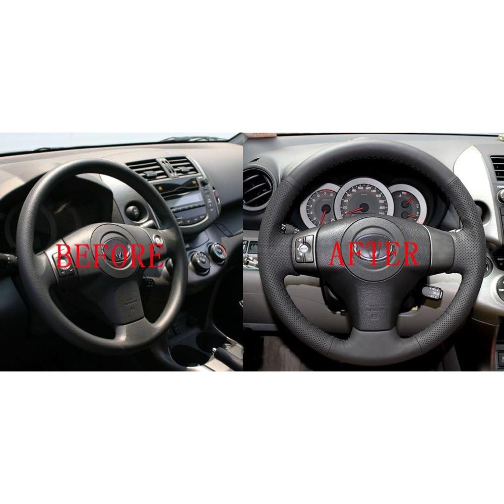 Cubierta de Volante DIY Eiseng para Toyota RAV4 y Yaris 38.1 cm