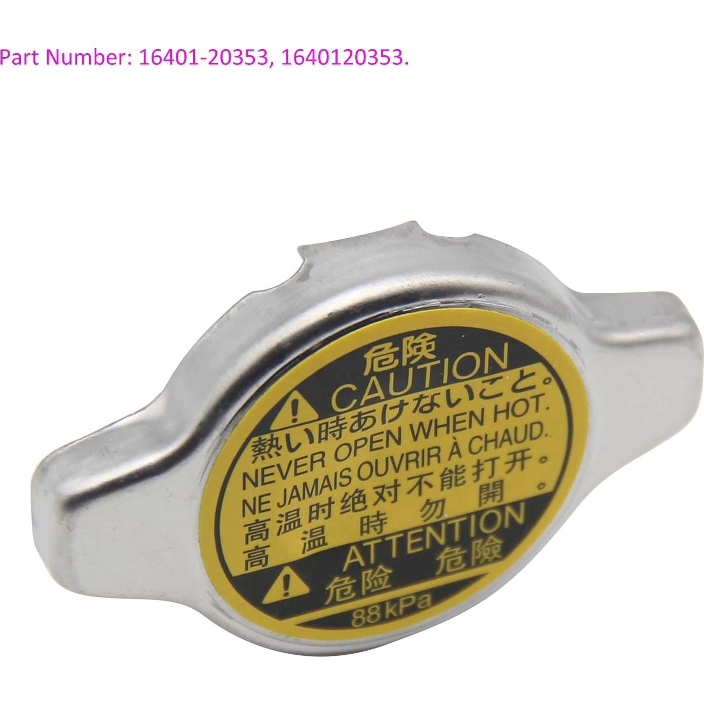 Tapa de Radiador QDJUNE 16401-20353 para Toyota 1996-2016