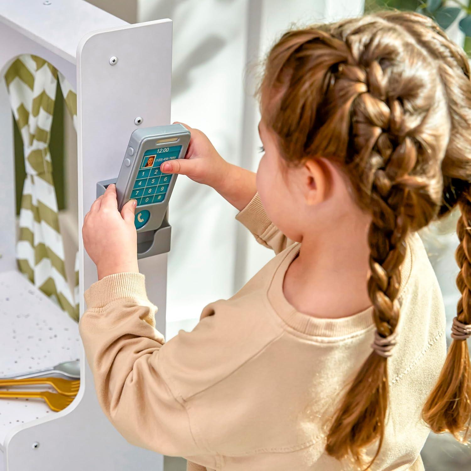 Cocina de Juguete Esquina KidKraft Blanca con Luces y Sonidos