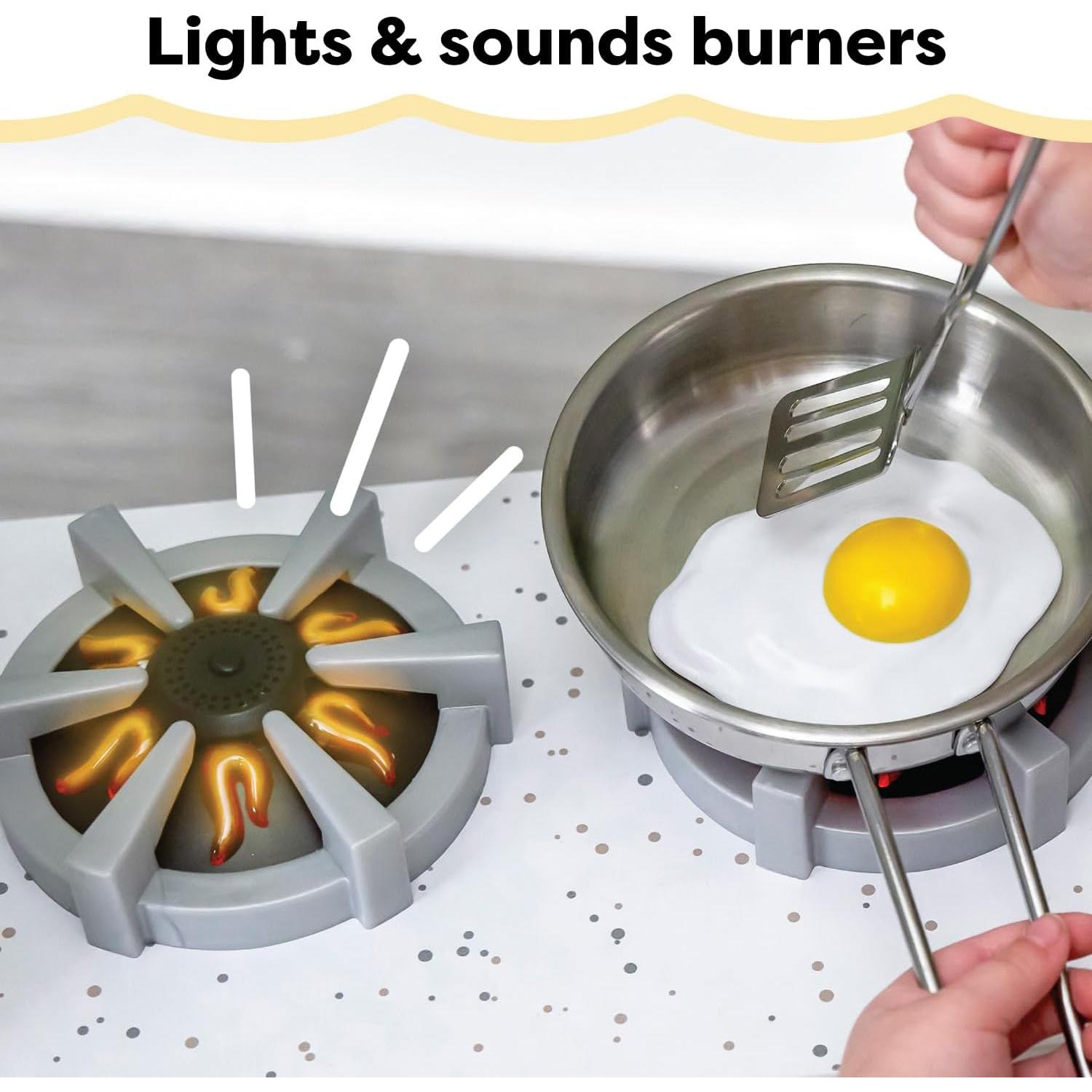 Cocina de Juguete Esquina KidKraft Blanca con Luces y Sonidos