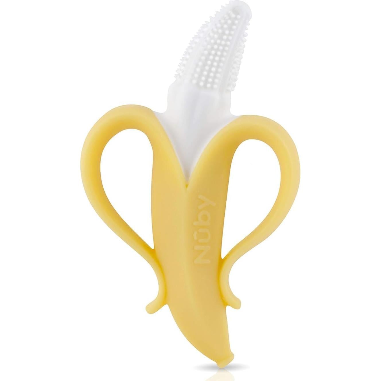 Masajeador de Encías Nuby Banana de Silicona 3+ Meses