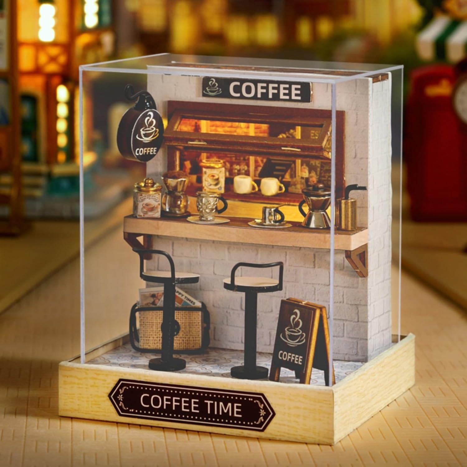 Kit Casa en Miniatura DIY OZJAY - Hora del Café 1:24