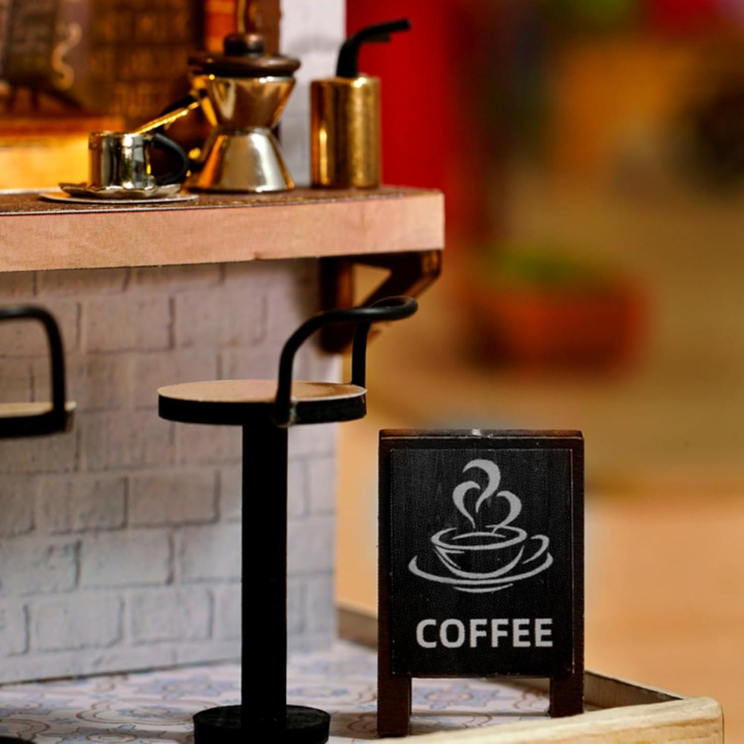 Kit Casa en Miniatura DIY OZJAY - Hora del Café 1:24