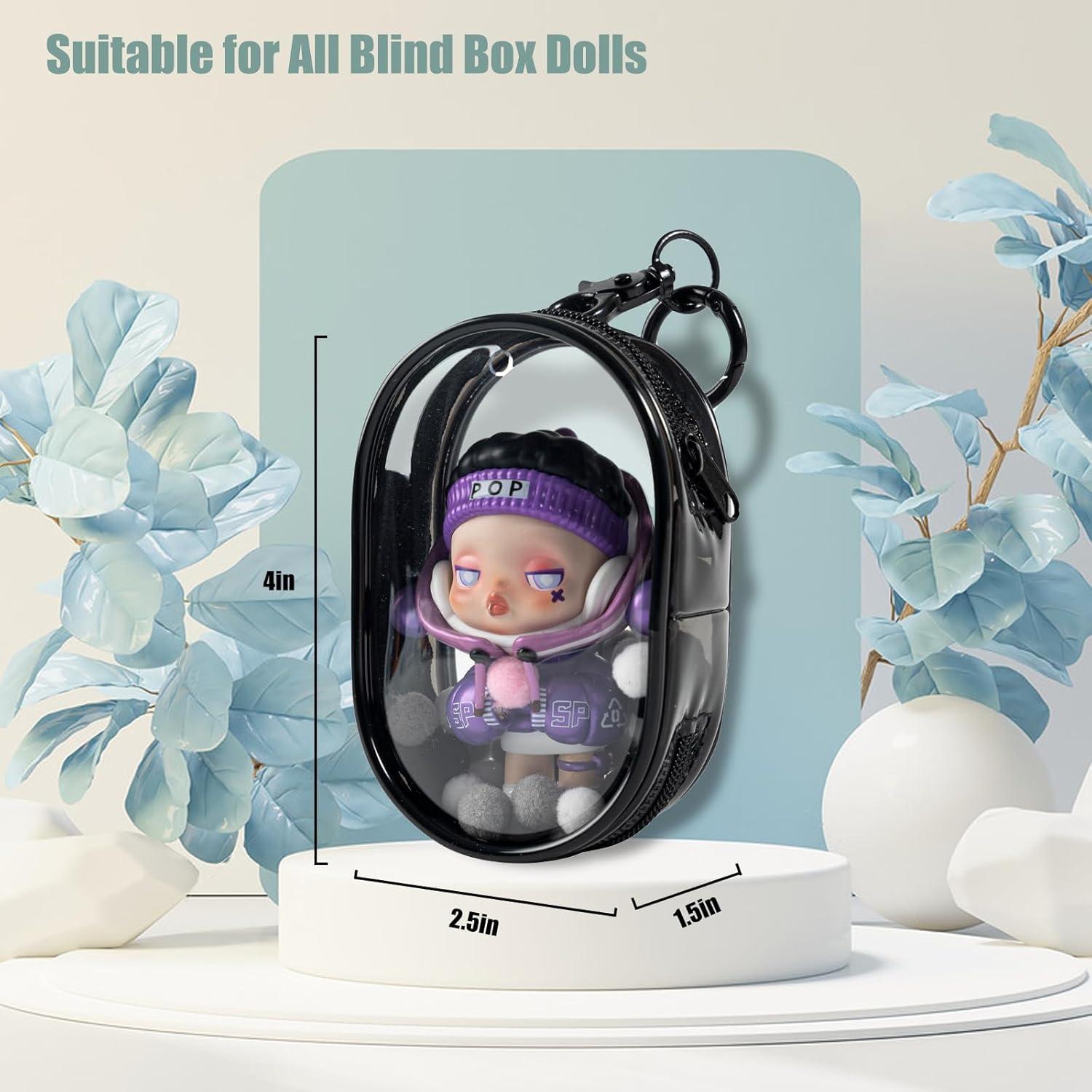 Bolsa de Exhibición de Figuras ZZFENGKR 6.35x9.4 cm Negra