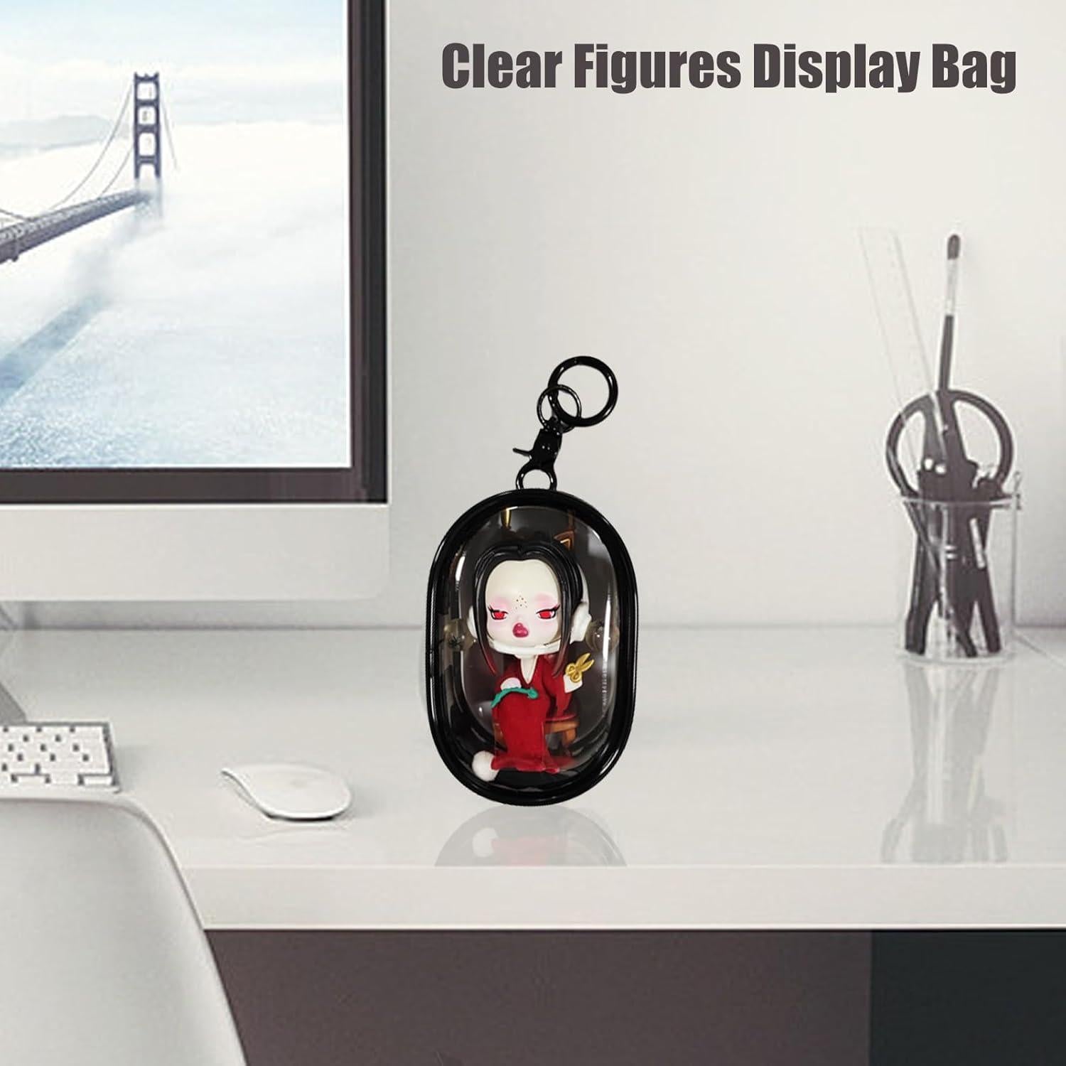 Bolsa de Exhibición de Figuras ZZFENGKR 6.35x9.4 cm Negra