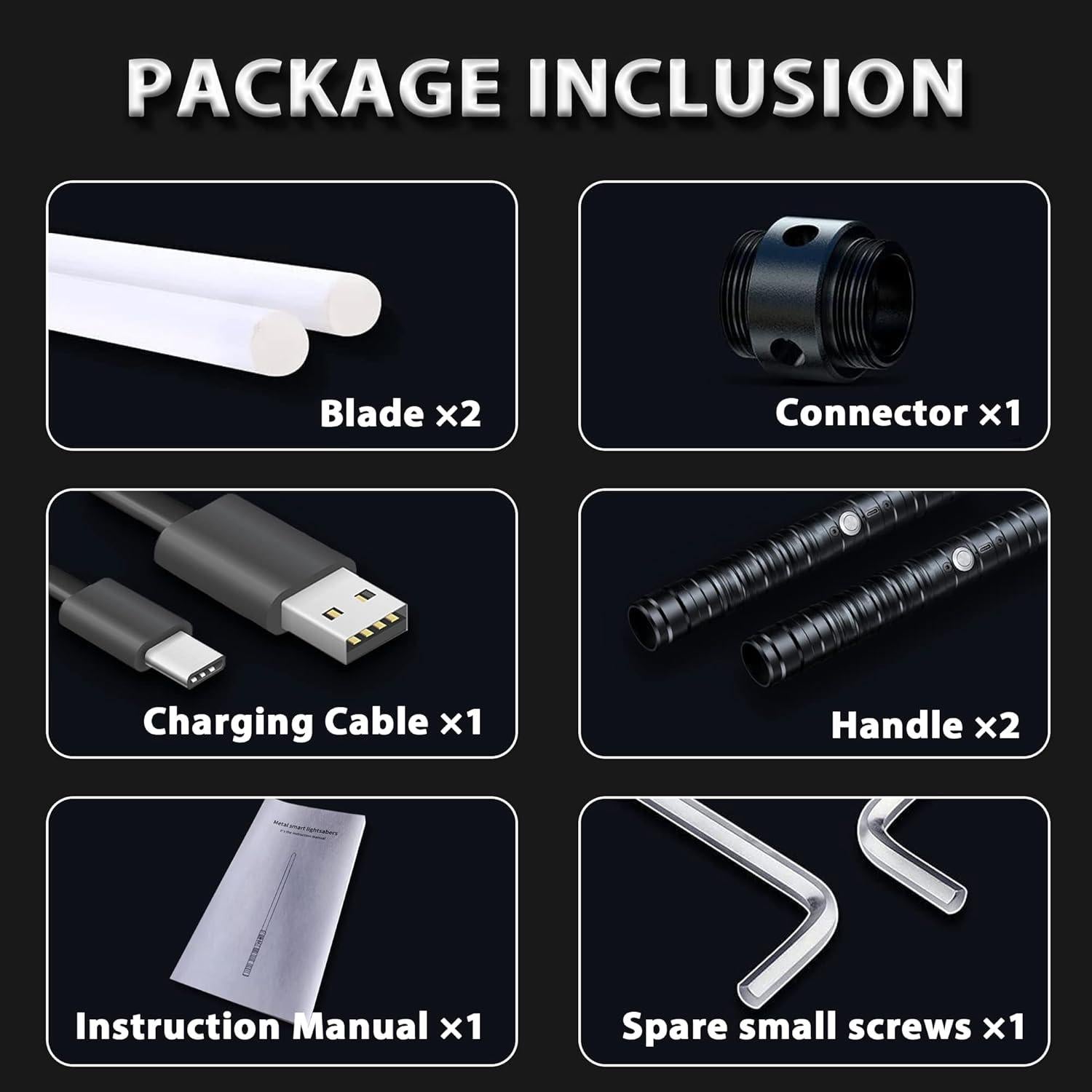 Sable de luz 2 en 1 U & I Direct 15 colores RGB recargable