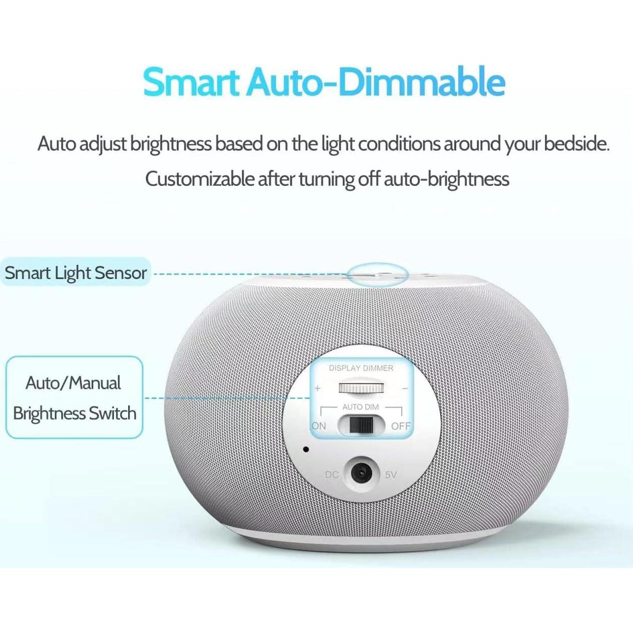 Reloj Despertador Reacher R3L-168 con Sonidos Relajantes