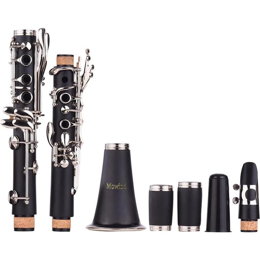 Clarinete Bb 17 llaves MW073 para principiantes con estuche