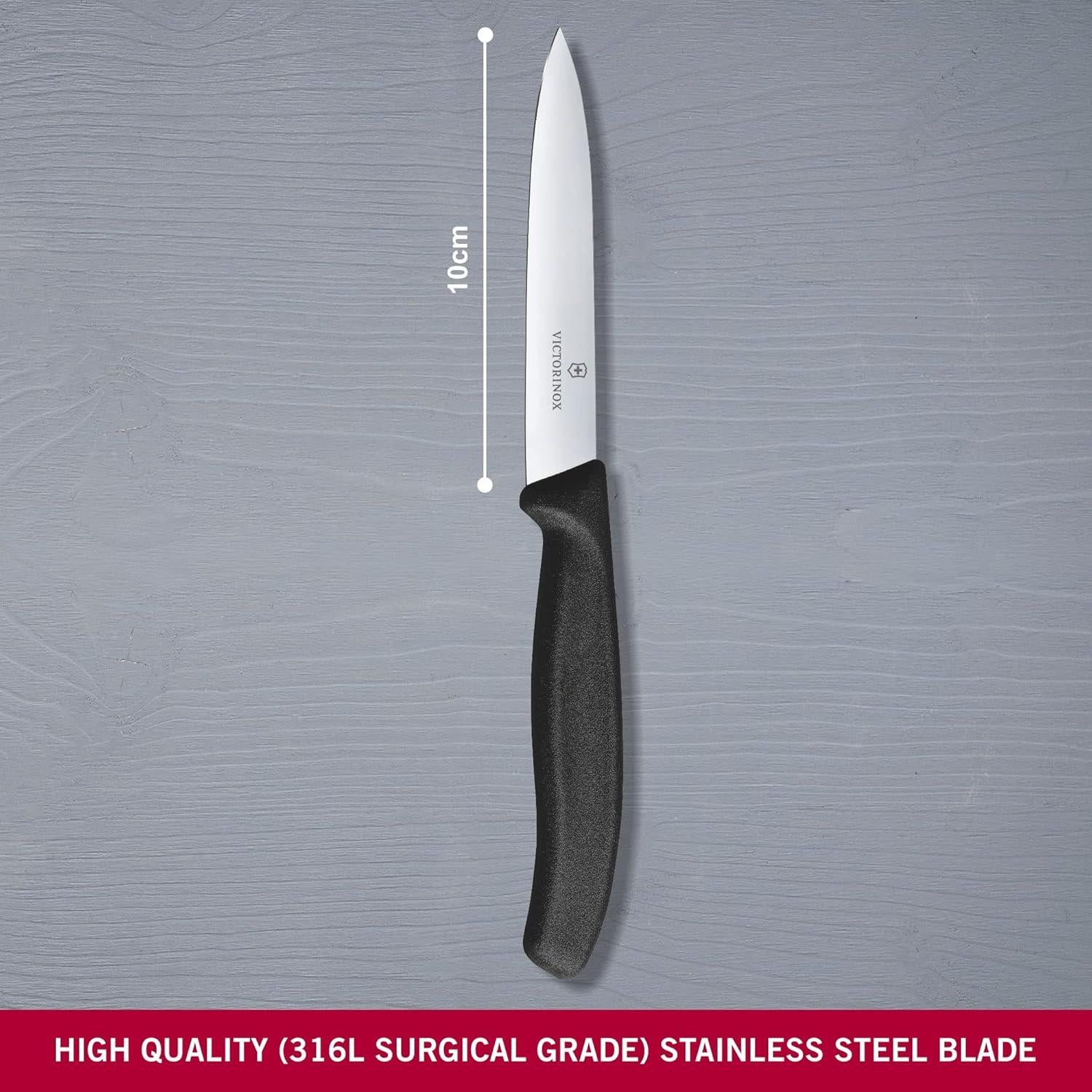 Cuchillo de Verduras Victorinox SwissClassic 10 cm Negro