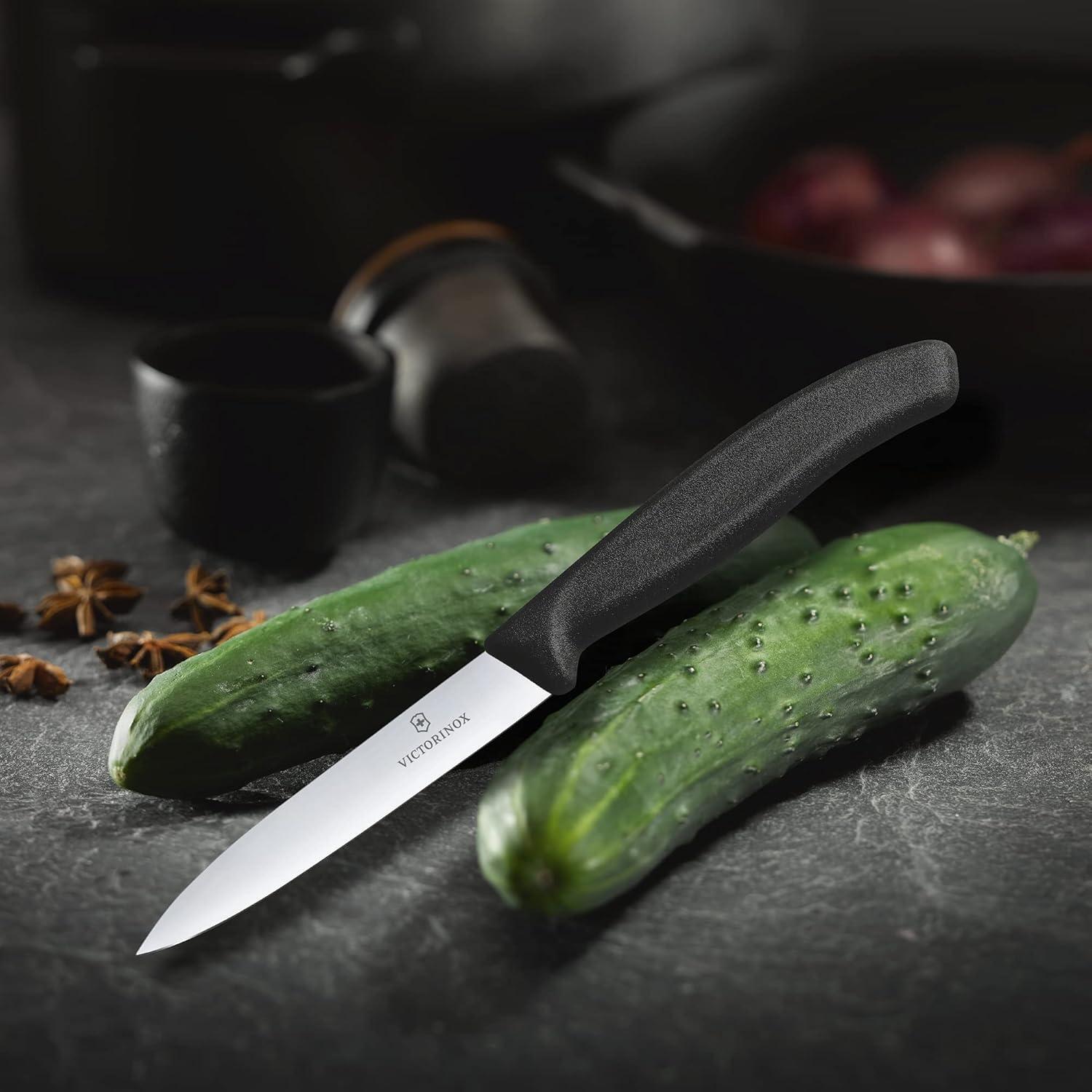 Cuchillo de Verduras Victorinox SwissClassic 10 cm Negro