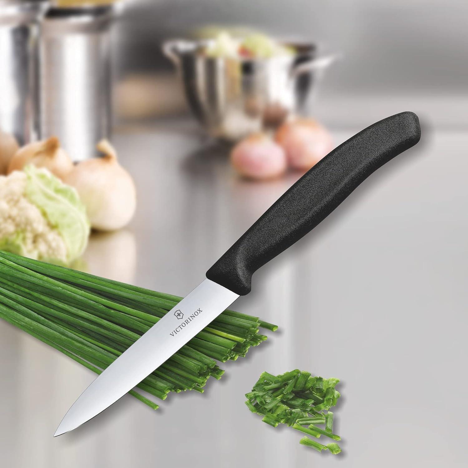 Cuchillo de Verduras Victorinox SwissClassic 10 cm Negro