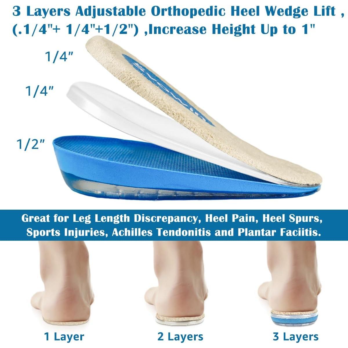 Cuña ortopédica ajustable Svowin 3 capas para piernas