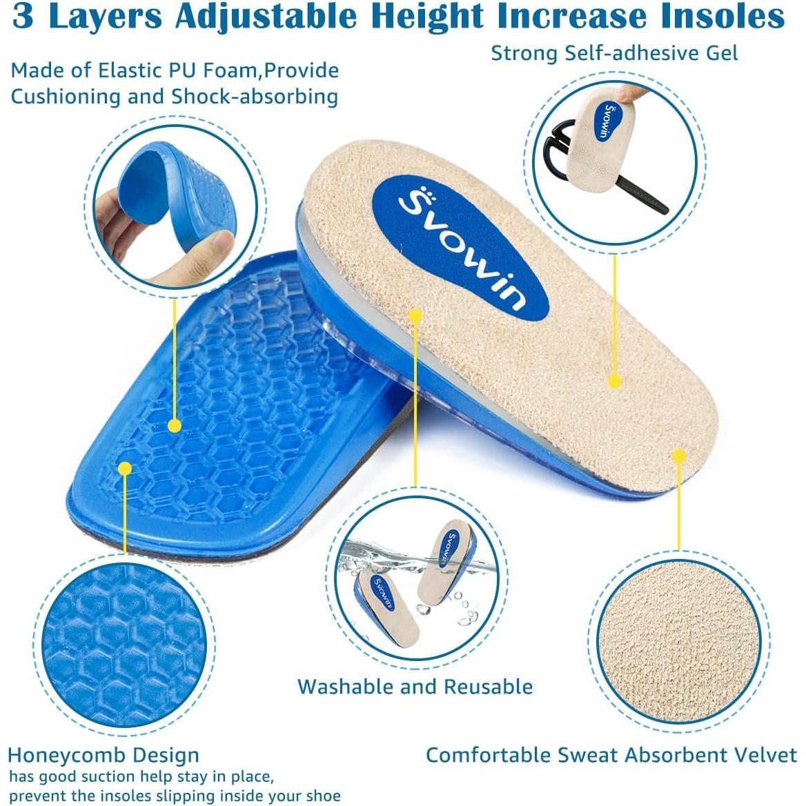 Cuña ortopédica ajustable Svowin 3 capas para piernas