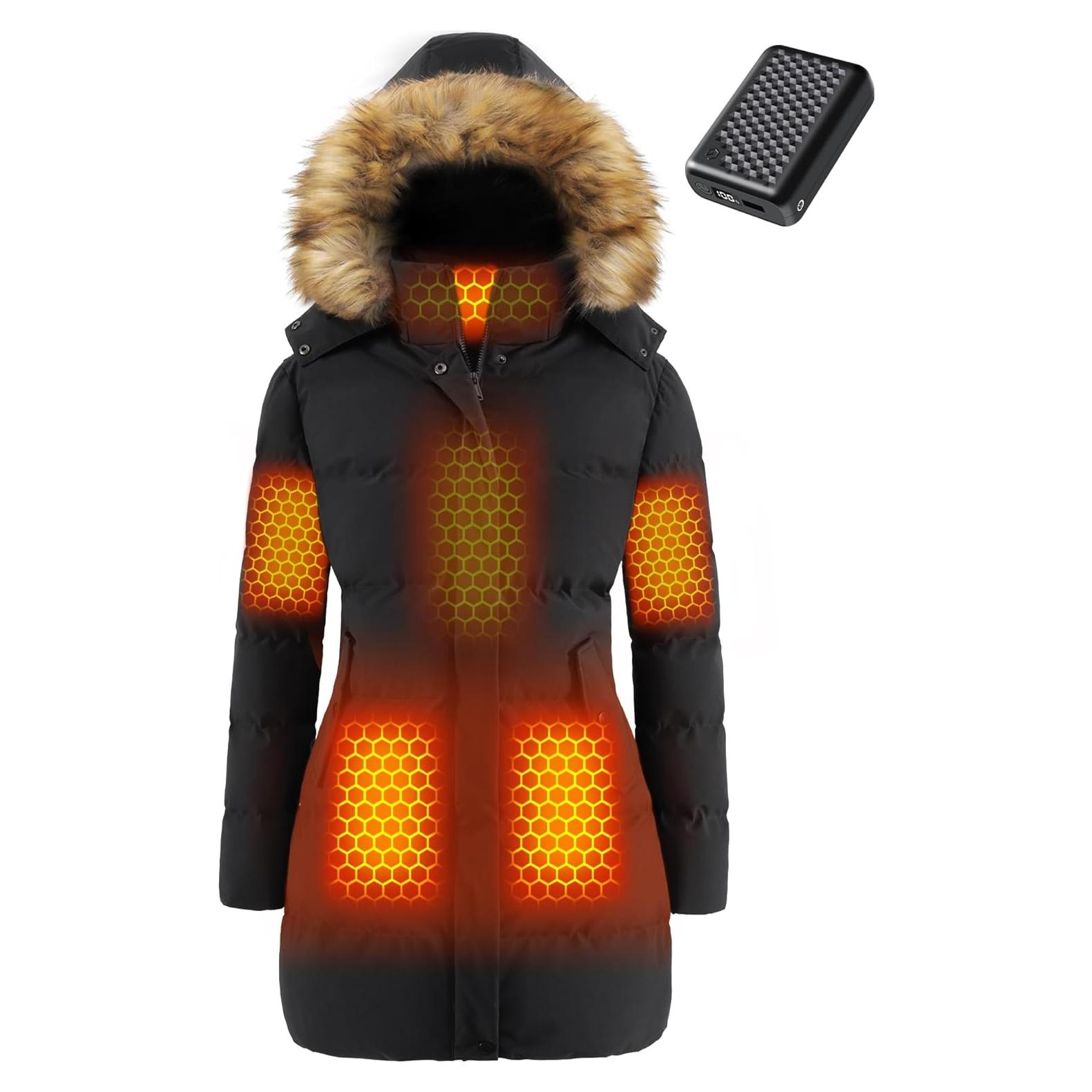 Chaqueta Térmica para Mujeres GENOVEGA 12V 18400mAh Negra