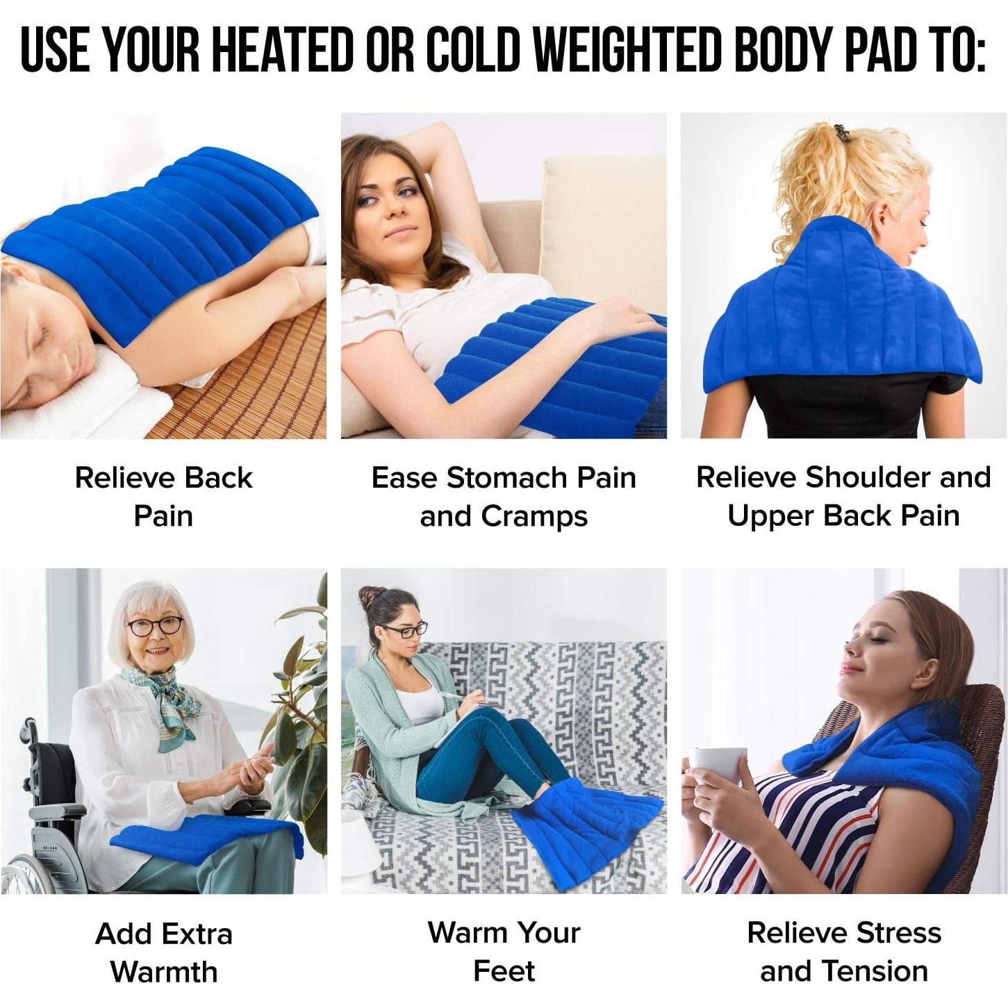 Almohadilla Térmica XL ComfortCloud 56x33 cm para Cuello y Espalda