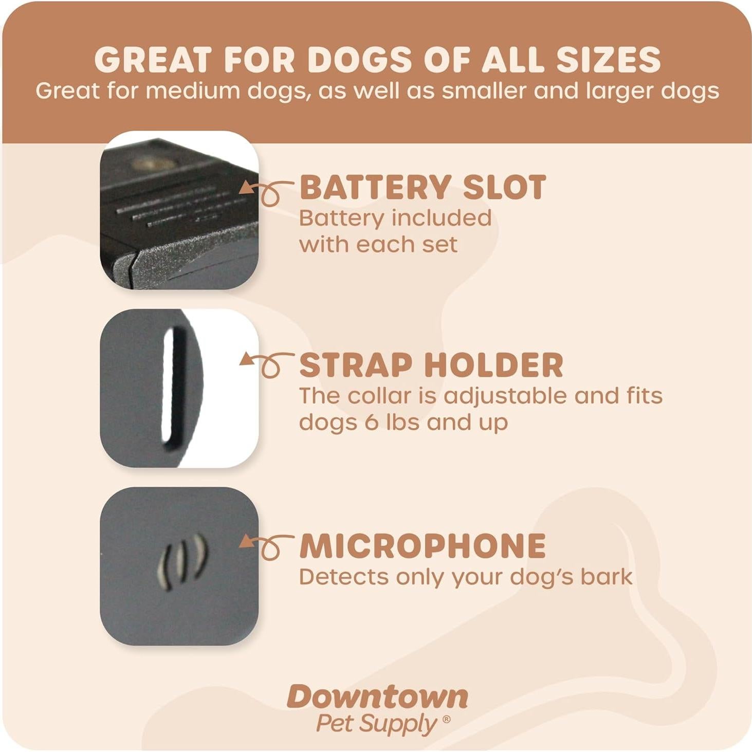 Collar Antibark de Citronela Downtown Pet Supply - Entrenamiento Seguro