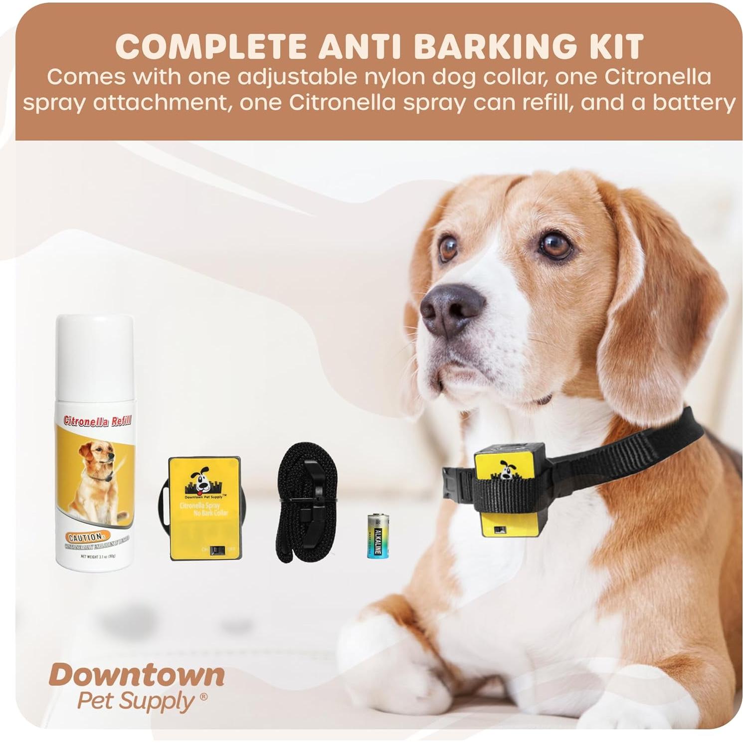 Collar Antibark de Citronela Downtown Pet Supply - Entrenamiento Seguro