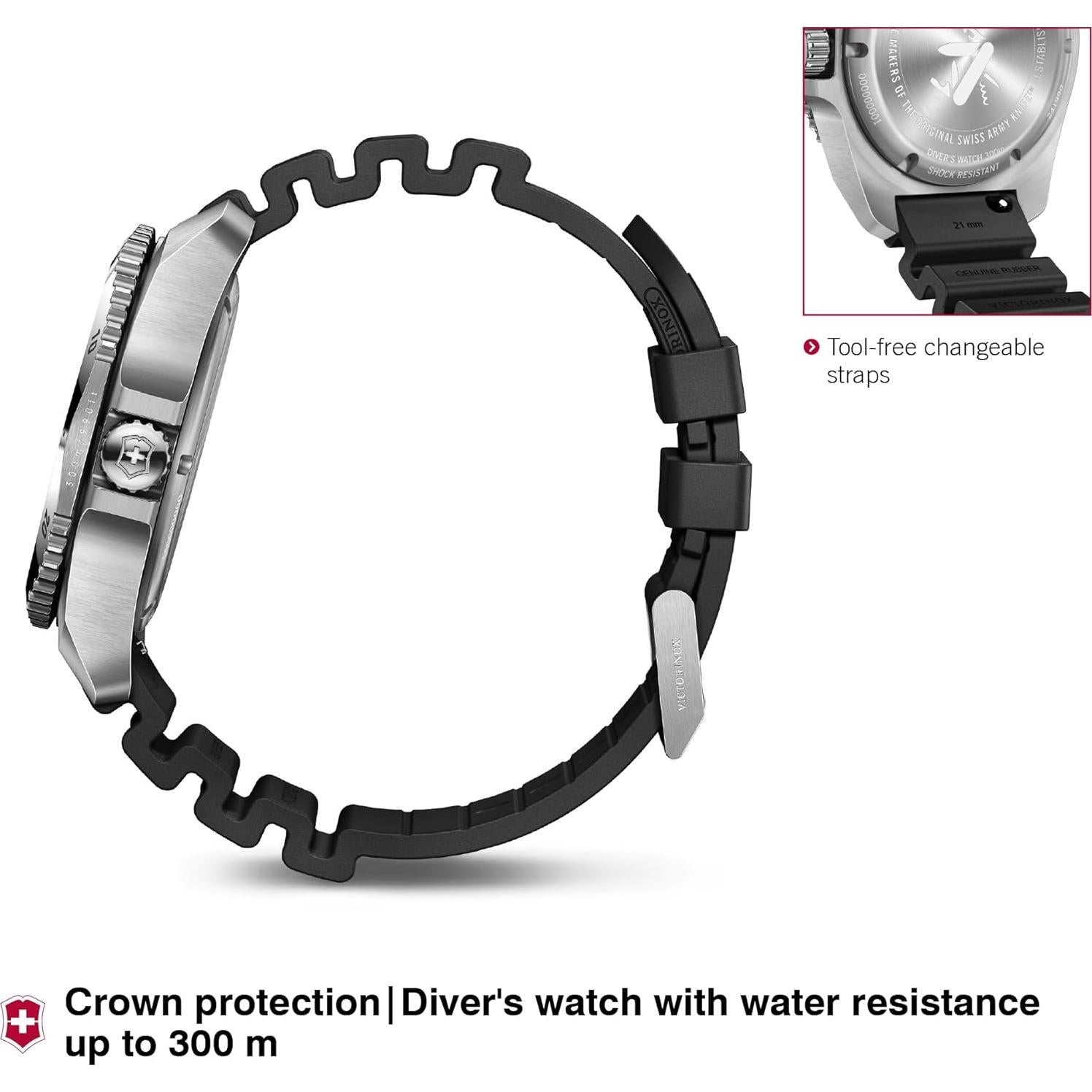 Reloj Victorinox Dive Pro 43mm Acero Inoxidable Negro