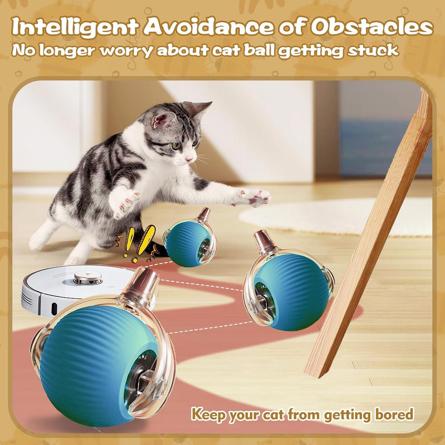 Pelota Interactiva para Gatos Eiruseed Azul - Juguete Automático