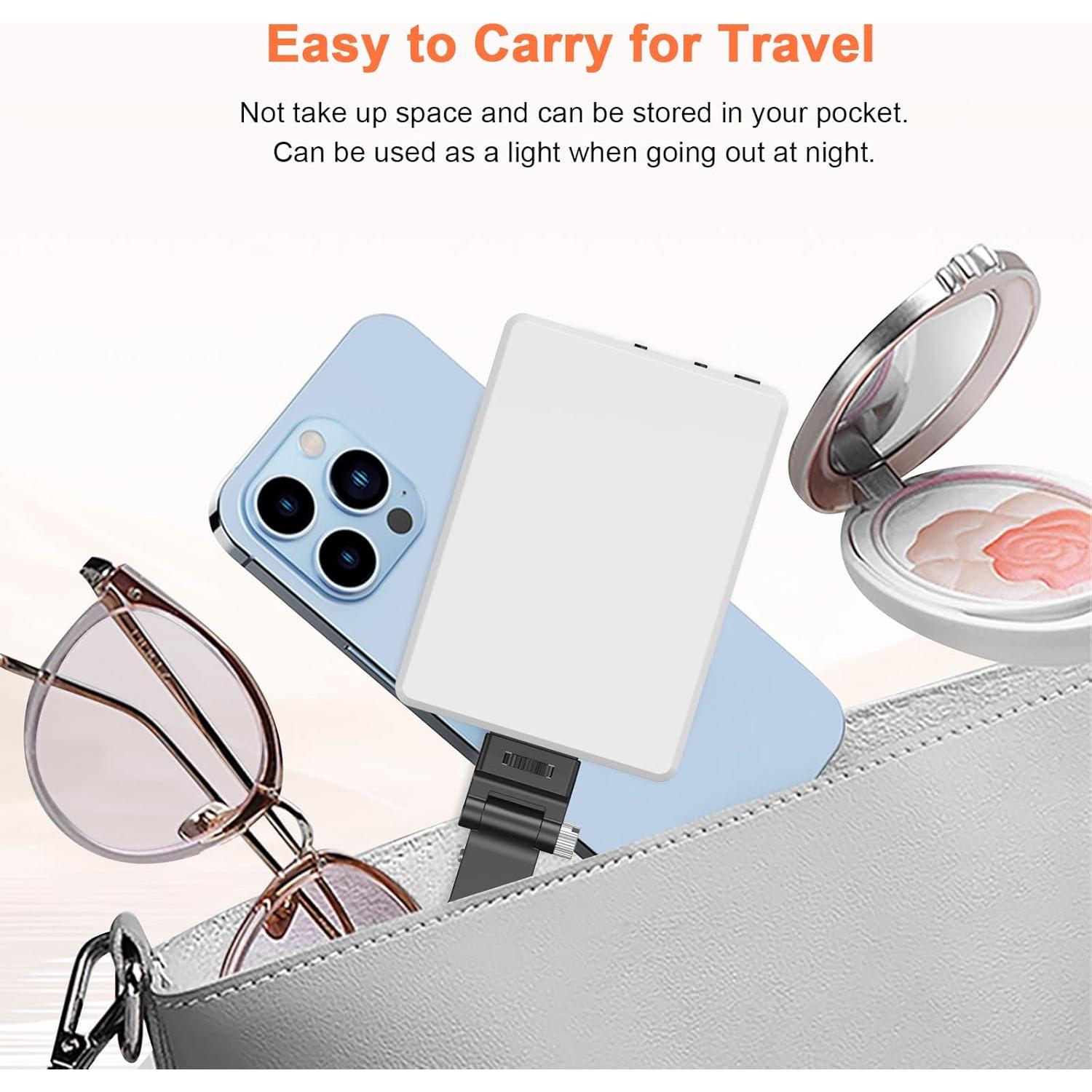 Luz de Selfie Portátil TONEOF 60 LED Recargable Ajustable