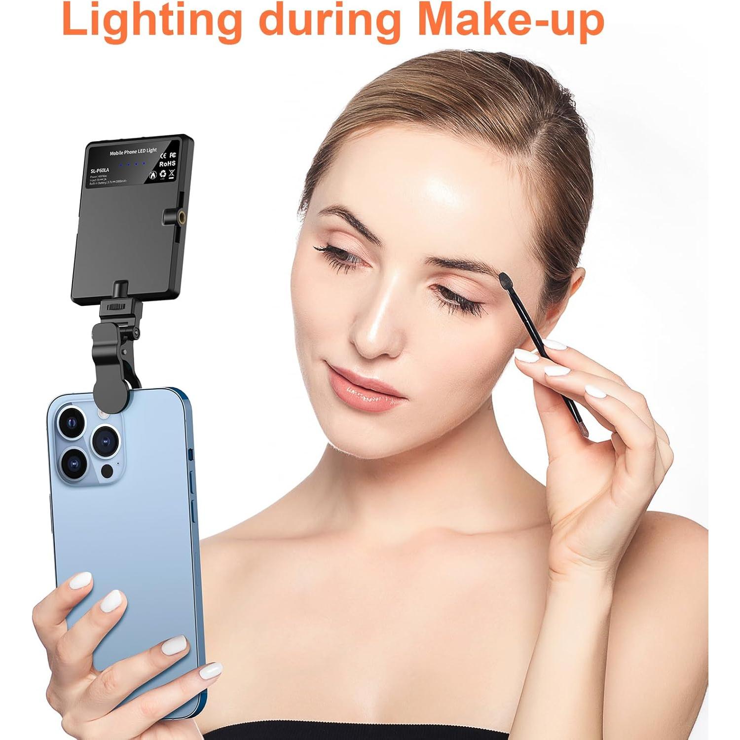 Luz de Selfie Portátil TONEOF 60 LED Recargable Ajustable