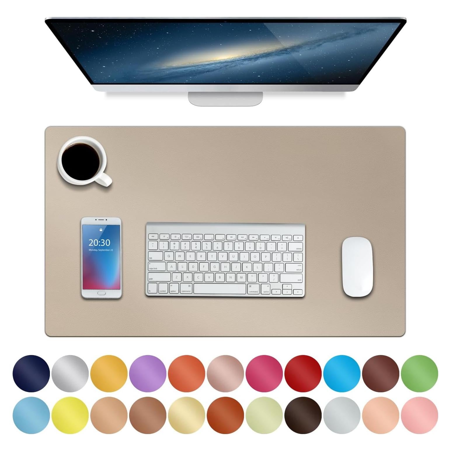 Alfombrilla de Escritorio Antideslizante Boutilon Beige 61x35.5cm