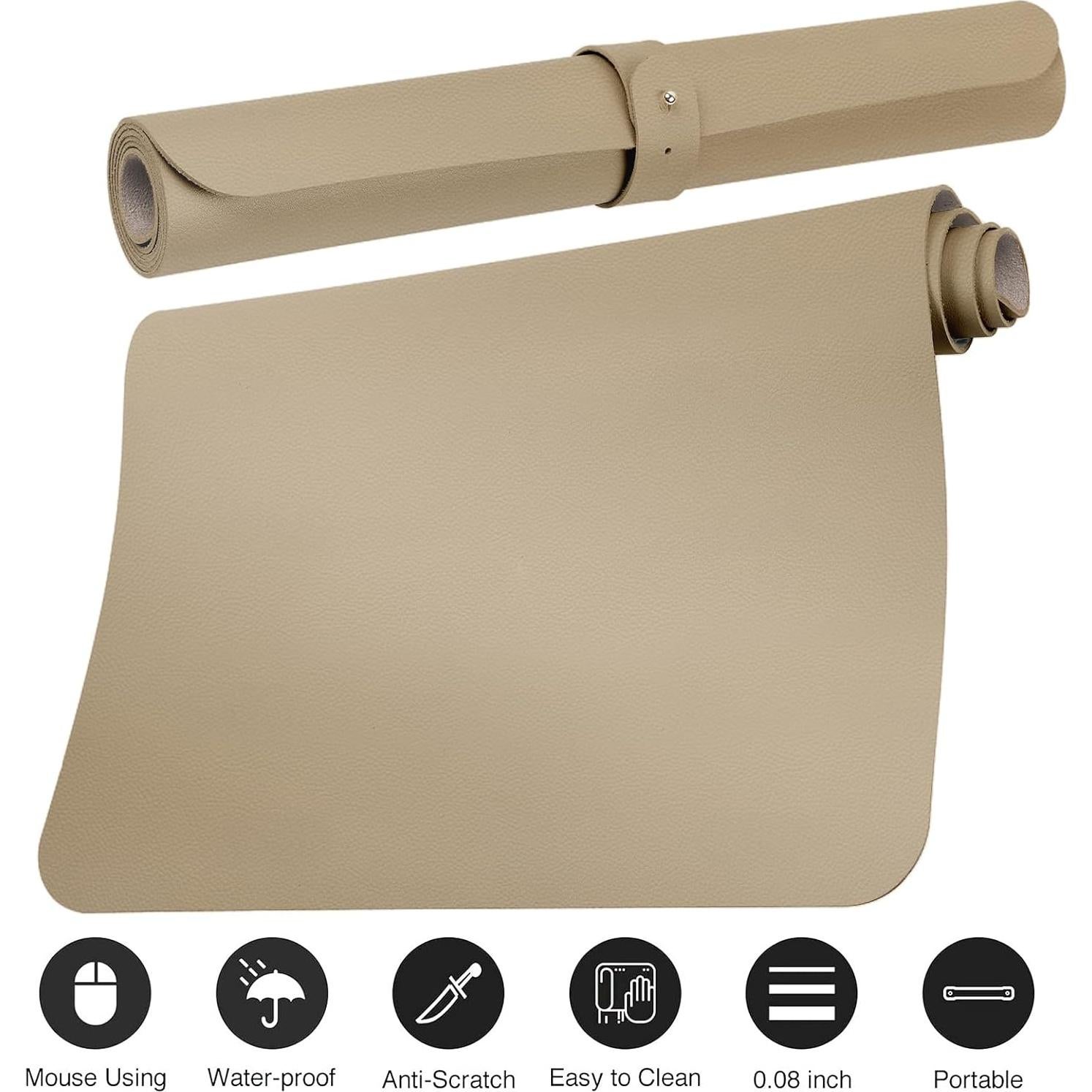 Alfombrilla de Escritorio Antideslizante Boutilon Beige 61x35.5cm