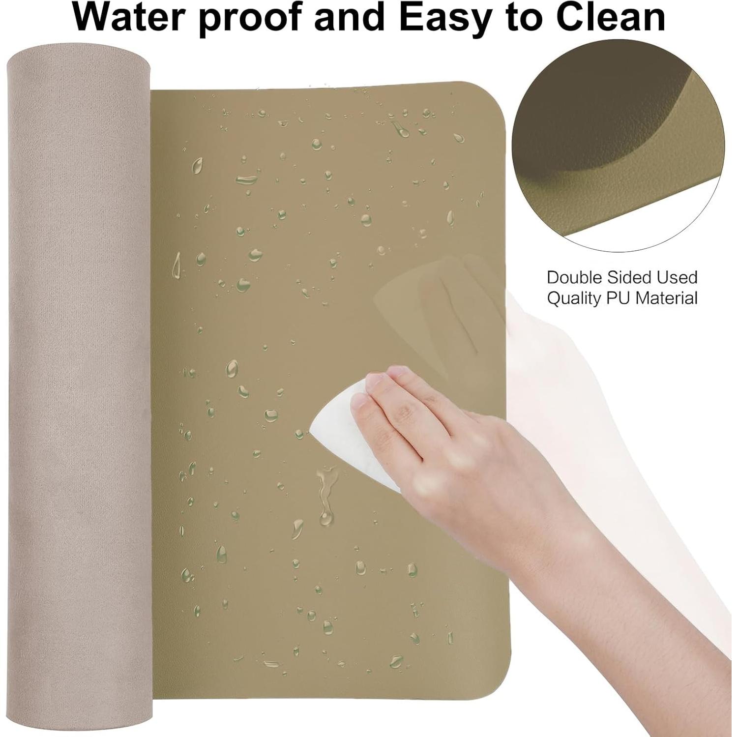 Alfombrilla de Escritorio Antideslizante Boutilon Beige 61x35.5cm