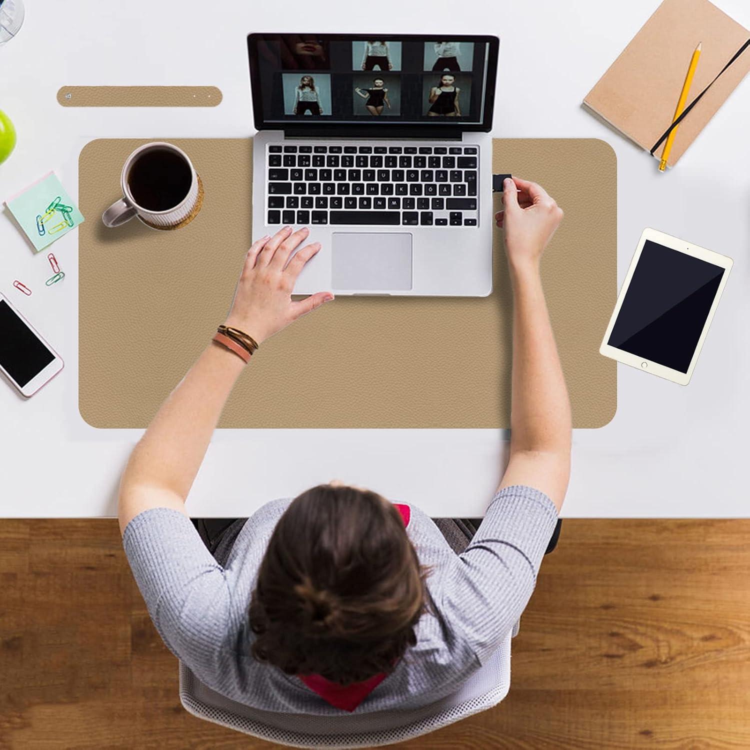 Alfombrilla de Escritorio Antideslizante Boutilon Beige 61x35.5cm