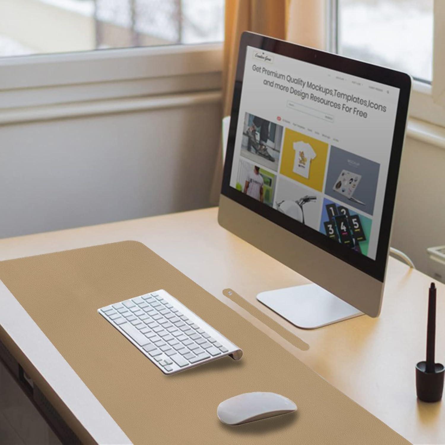 Alfombrilla de Escritorio Antideslizante Boutilon Beige 61x35.5cm