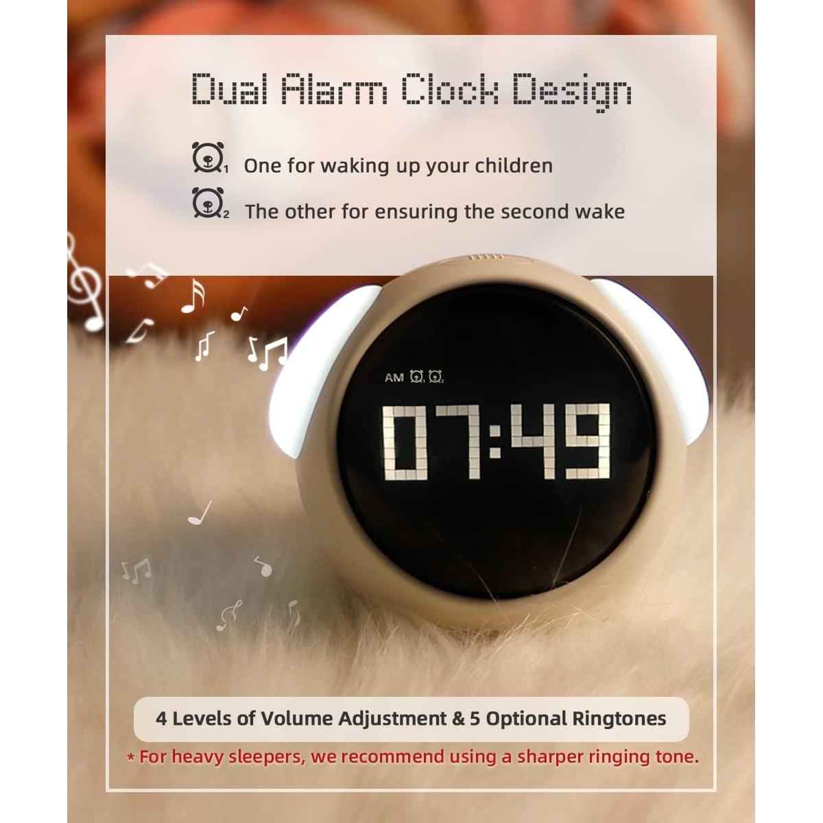 Reloj Despertador MikoDream para Niños con Luz Nocturna