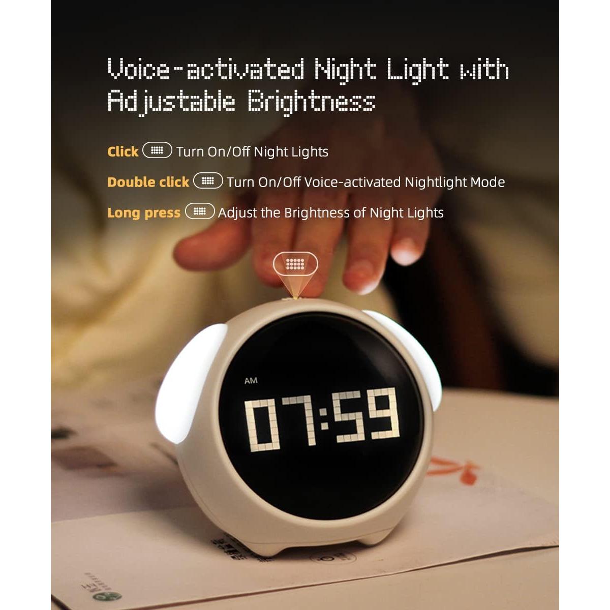 Reloj Despertador MikoDream para Niños con Luz Nocturna
