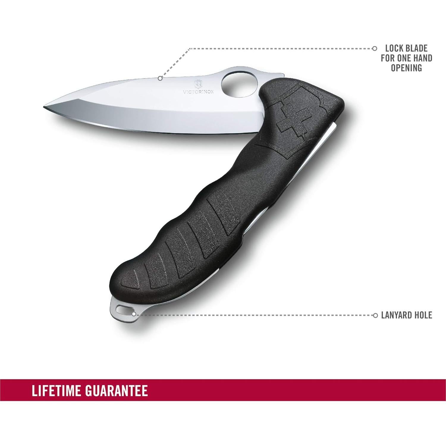 Cuchillo de Caza Victorinox Hunter Pro M Negro 13.6cm con Funda