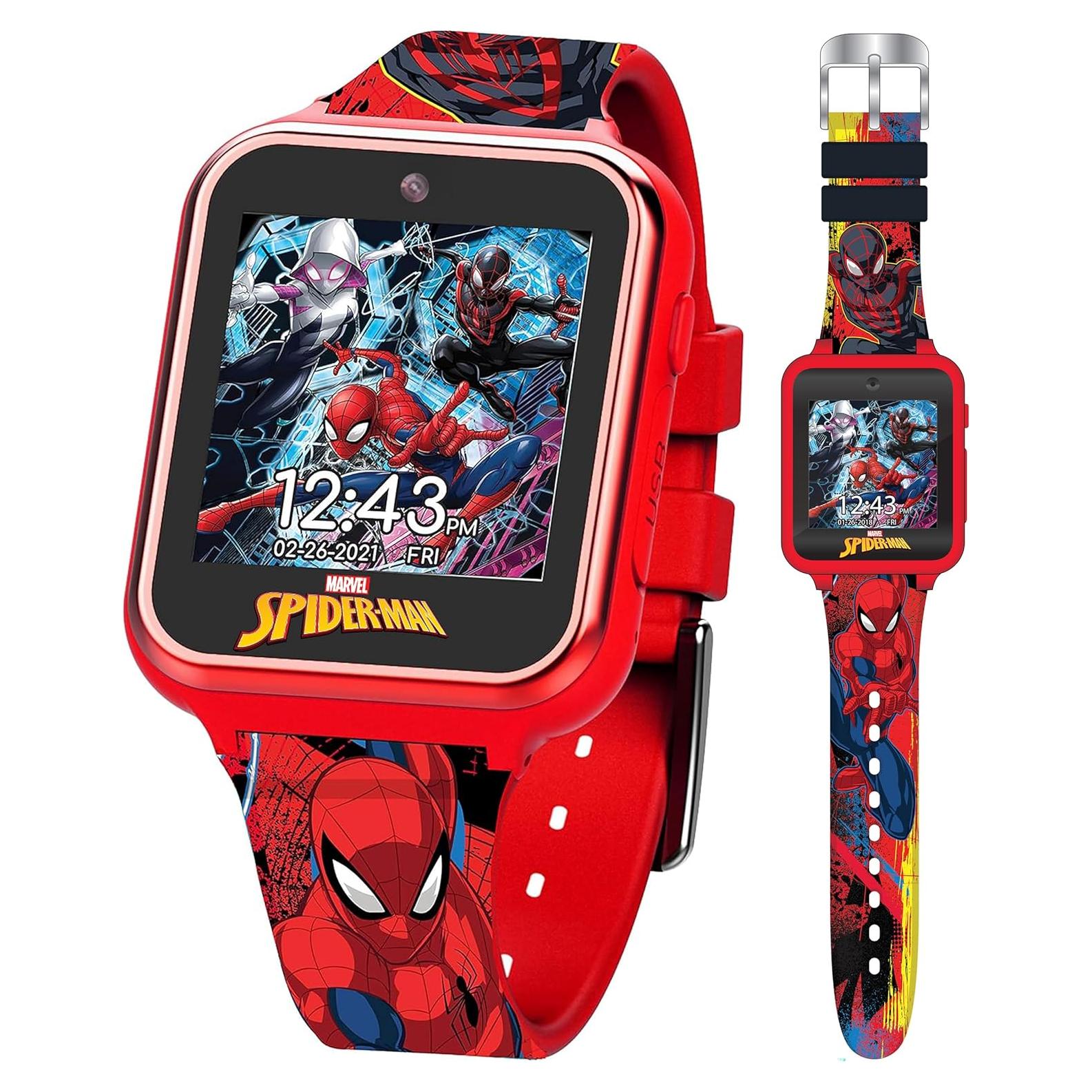 Reloj Inteligente Spider-Man para Niños - Pantalla LED 40mm