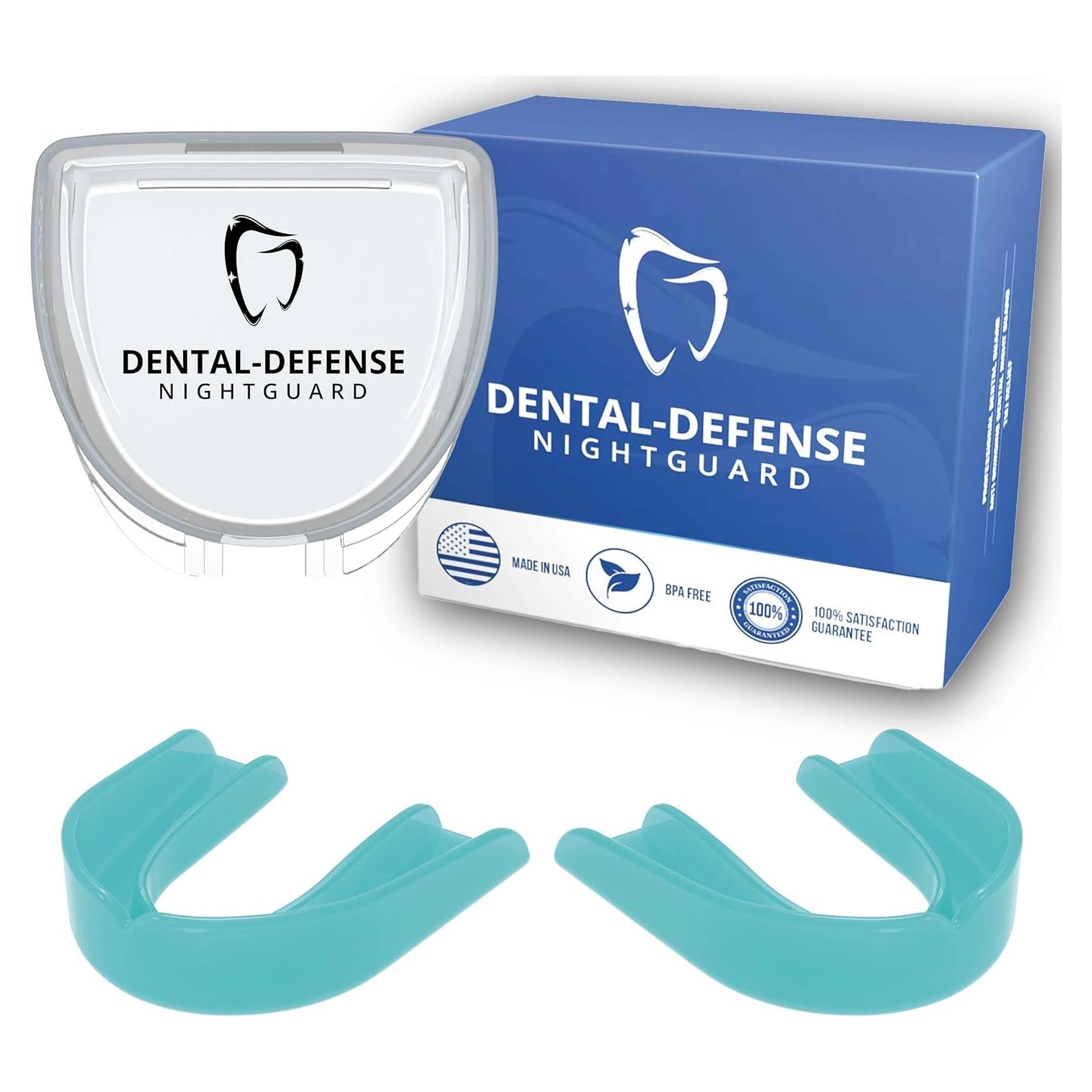 Protector Bucal Nocturno Dental Defense - 2 Unidades Aqua