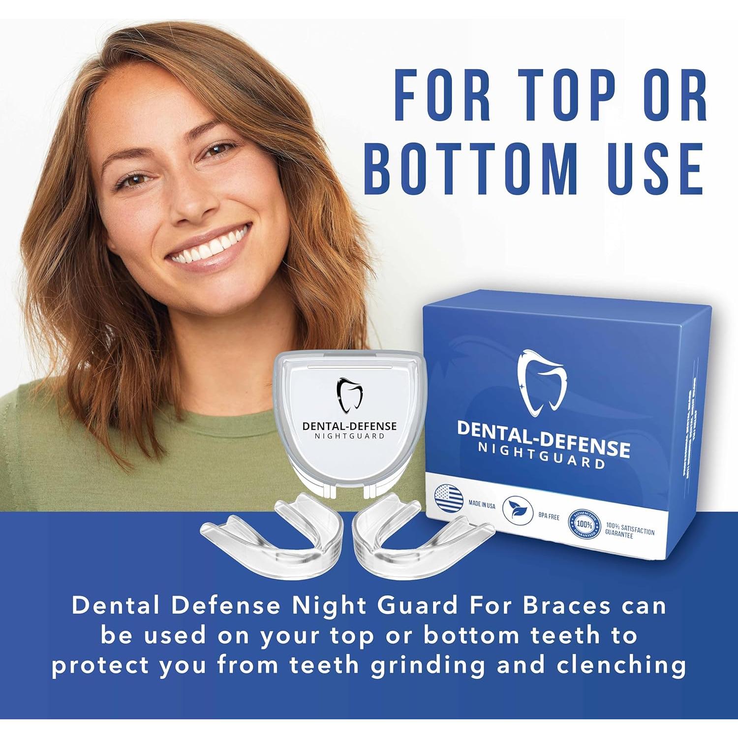 Protector Bucal Nocturno Dental Defense - 2 Unidades Aqua