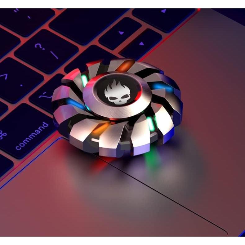 Spinner Antiestrés YIJO Sombra Plateada, Brilla en la Oscuridad