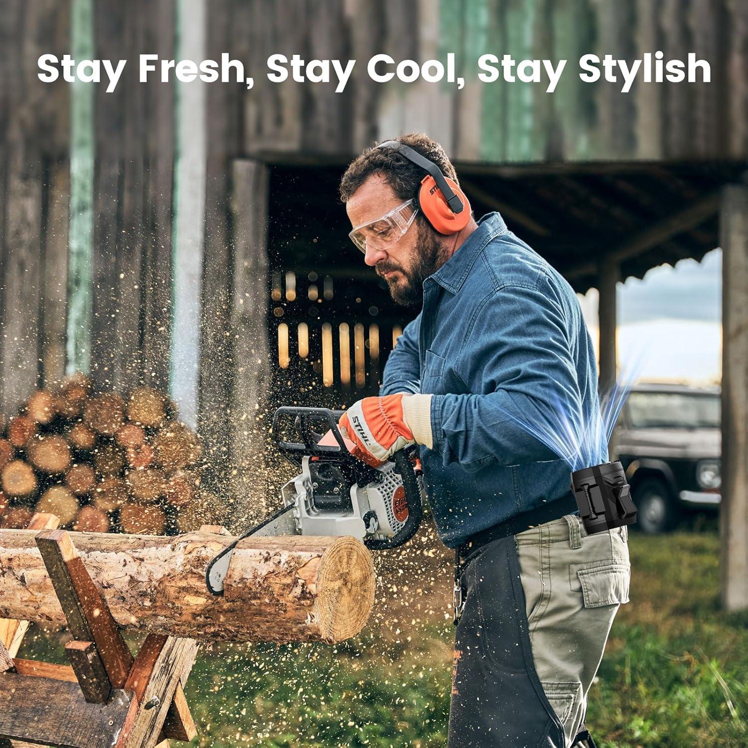 Ventilador Personal Portátil Lentorgi C-FS-06 Negro 4 Velocidades