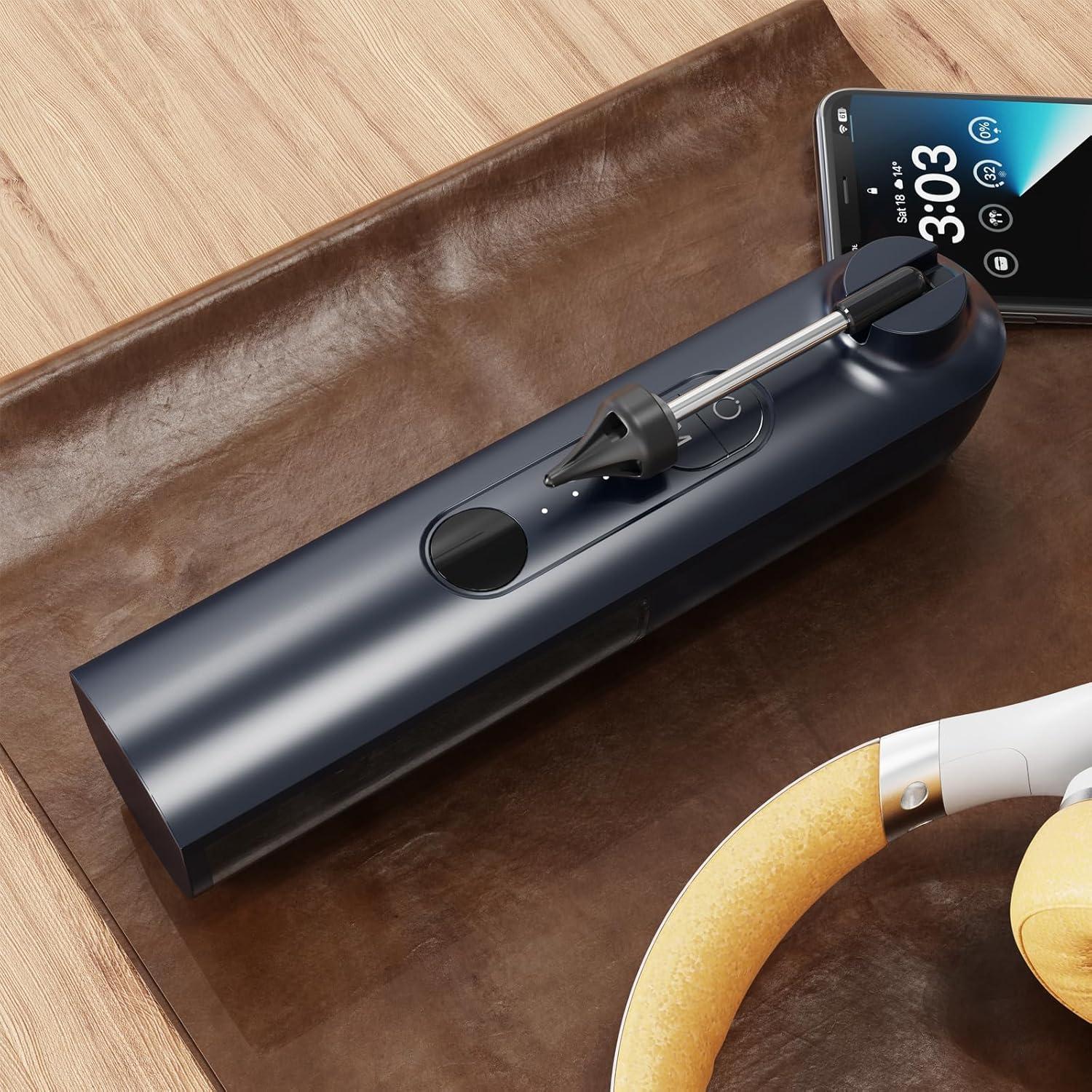 Ear Wax Removal, Ear Cleaner, Safe Ear Wax Removal Kit, 4 Modes-Ear Irrigation Flushing System, Ear Cleaning Kit - IPX7 Waterproof (Blue)