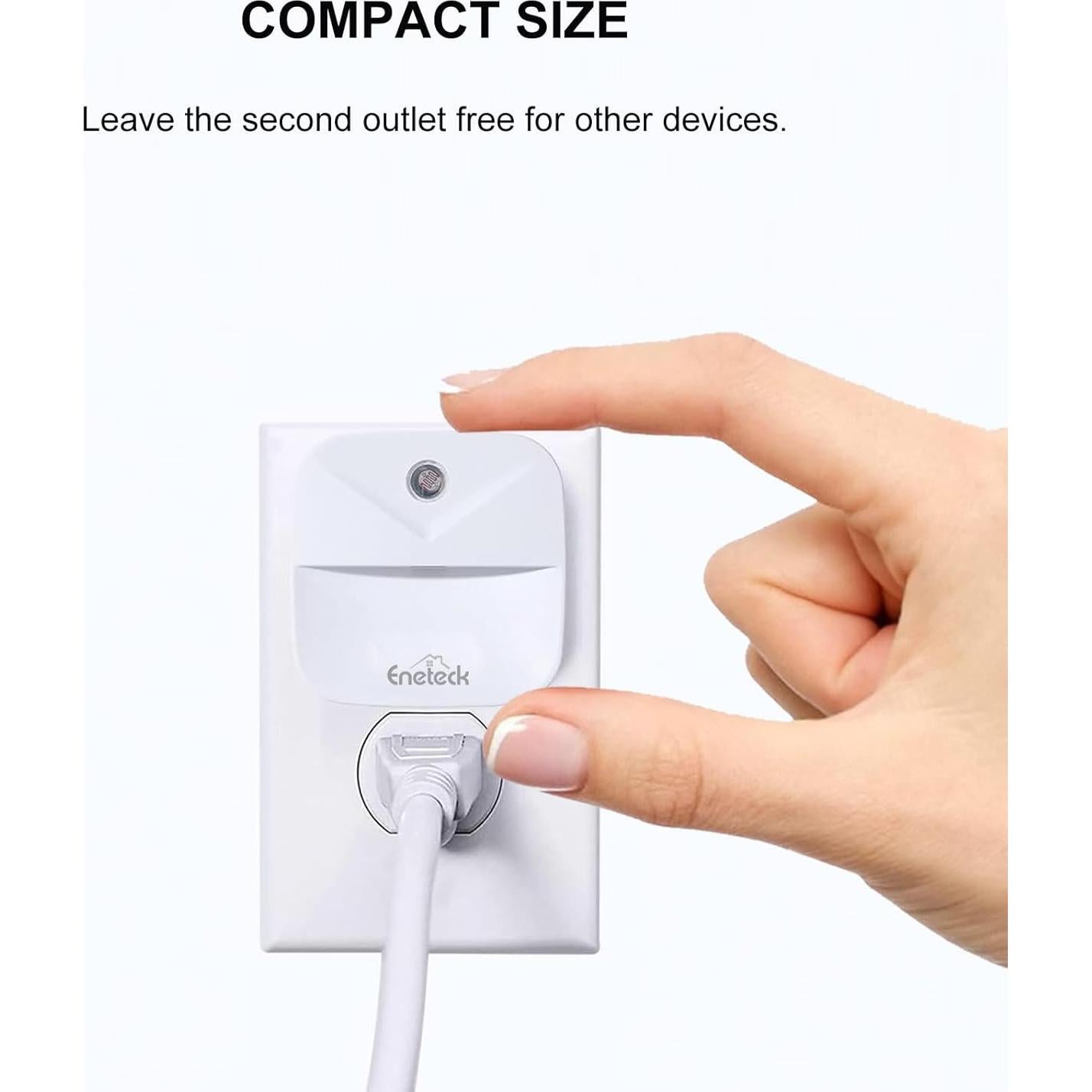 Luz Nocturna LED Enchufada ENETECK, Sensor Crepúsculo, Paquete 6