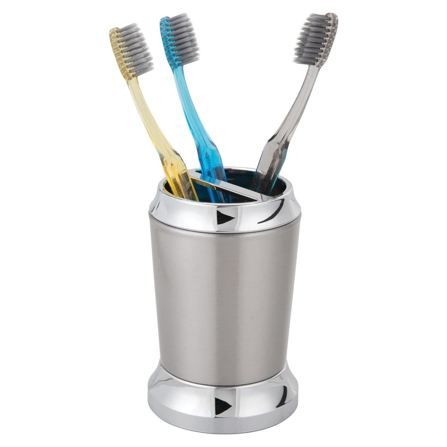 Soporte para Cepillos de Dientes iDesign Preston Acero Inoxidable