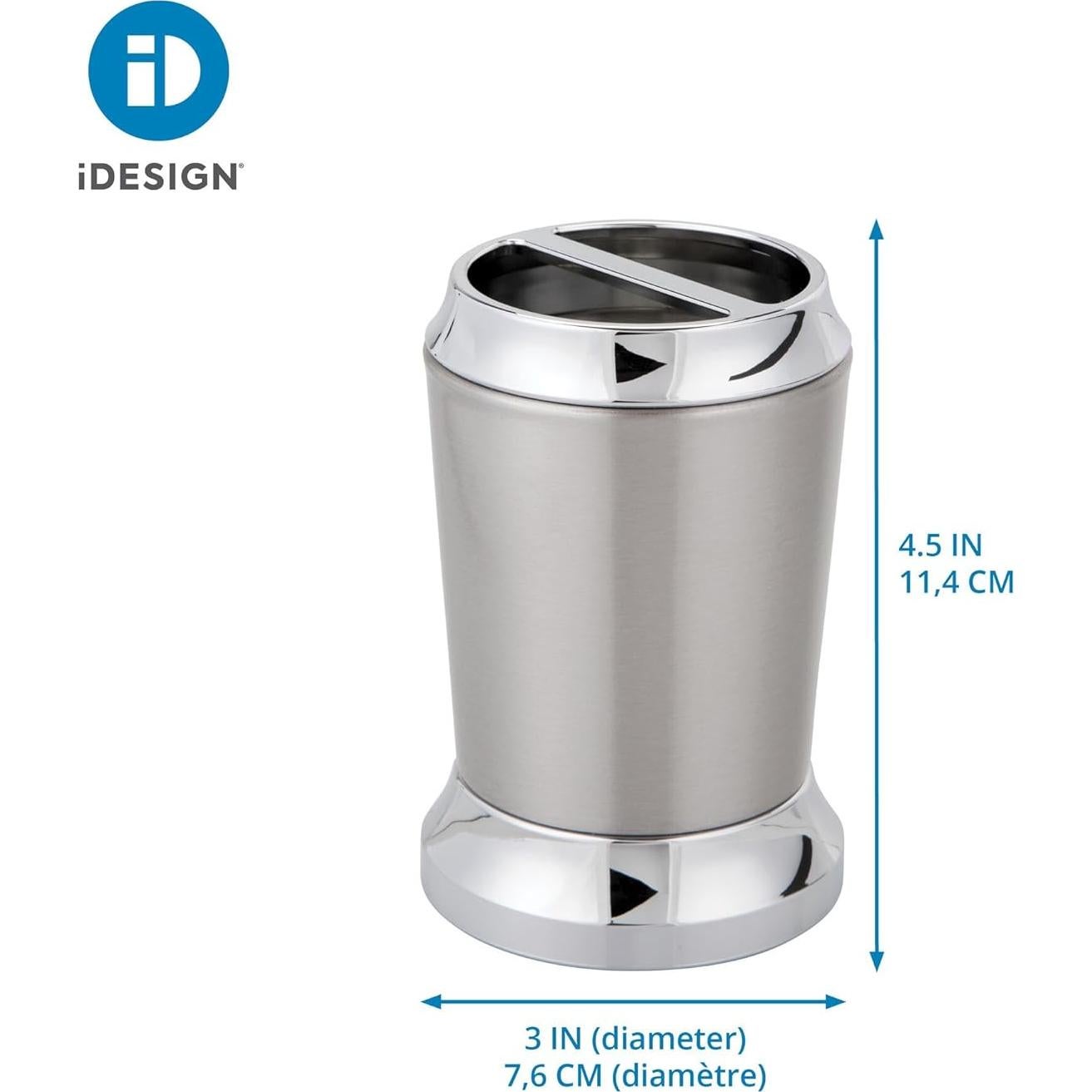 Soporte para Cepillos de Dientes iDesign Preston Acero Inoxidable
