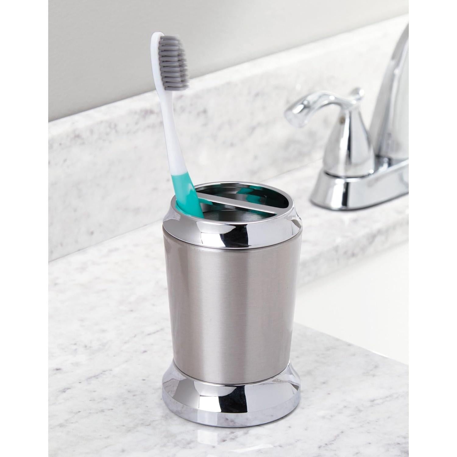 Soporte para Cepillos de Dientes iDesign Preston Acero Inoxidable