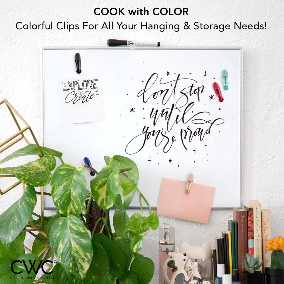 Clip de Bolsa con Imán Cook with Color - Paquete de 10 Azul